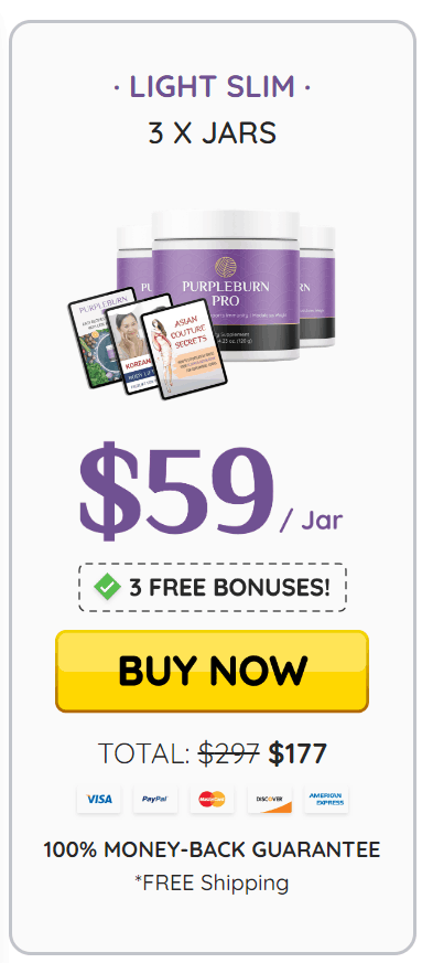 PurpleBurn Pro - 3 Bottles