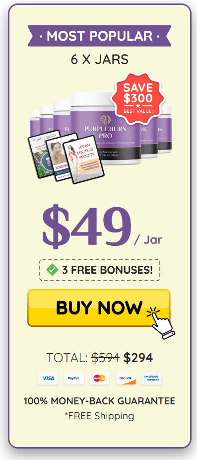 PurpleBurn Pro - 6 Bottles